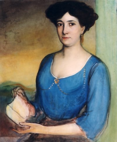 Mrs. Casanueva Sketch for the Portrait by Julio Romero de Torres